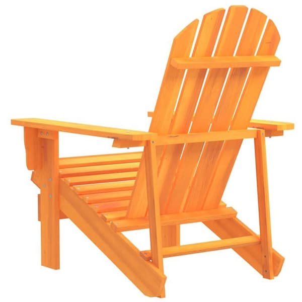Maison Exclusive - Adirondack-stol i massiv granträ, orange