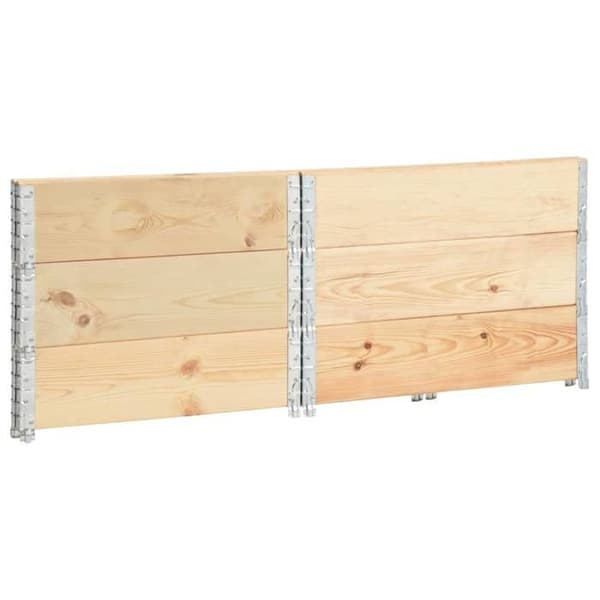 Maison Exclusive - Hævede plantekasser 3 stk 100x100 cm Solid fyrretræ