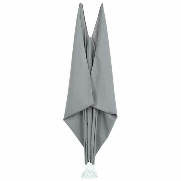 Maison Exclusive - Harmaa taitettava sivuvarjo terassille 400 x 200 cm Grå