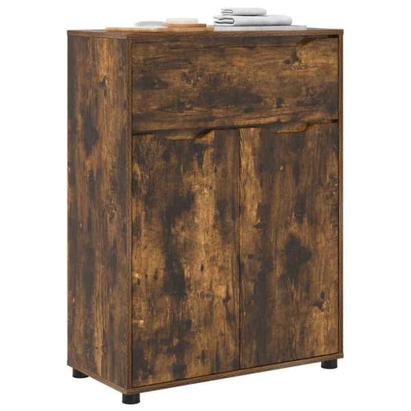 Maison Exclusive - Badeværelsesskab Røget eg 72,5 x 36,5 x 100 cm