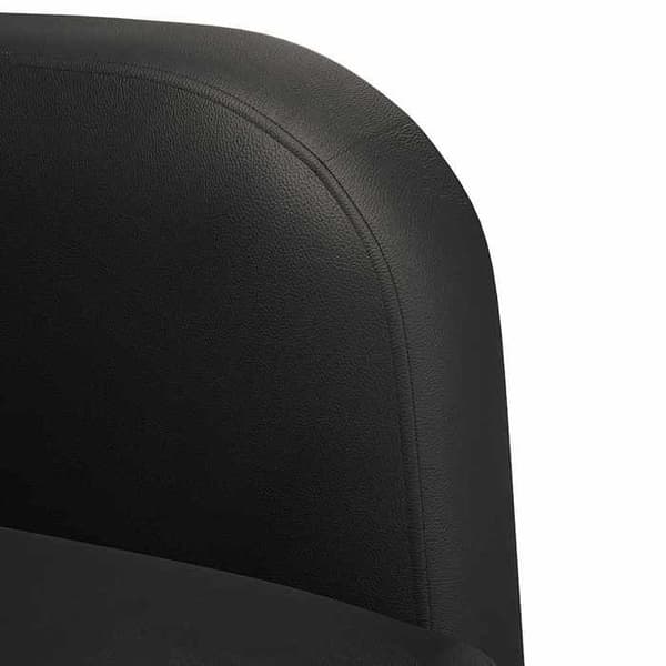 Maison Exclusive - Sofa stol med armlæn sort 54 cm kunstlæder Svart