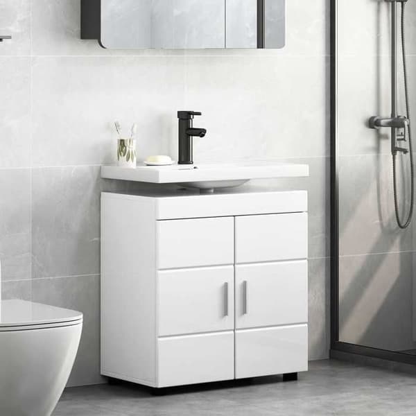 Maison Exclusive - Badrumsskåp Set TULUM Blank Vit Strålande vit