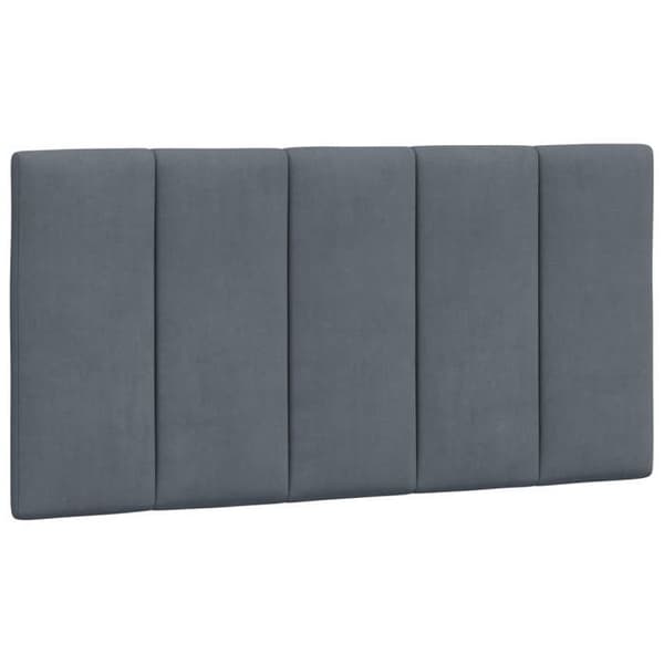 Maison Exclusive - Huvudgavelkudde Hanko mörkgrå 100 cm sammet