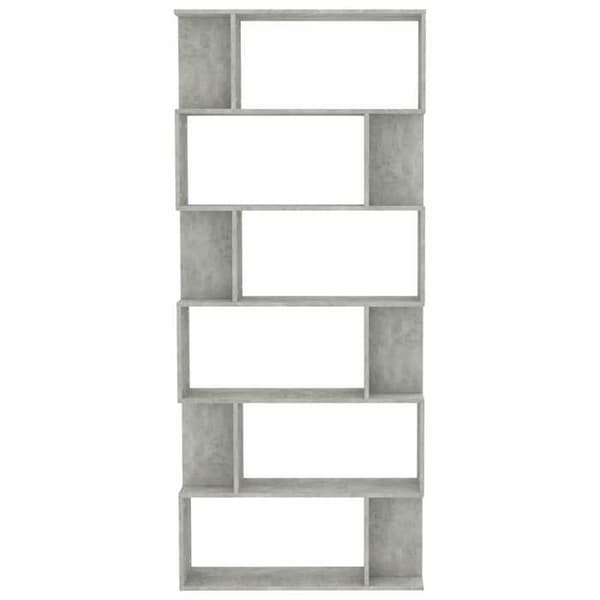 Maison Exclusive - Bibliotek/Rumseparator Grå beton Ingeniørtræ