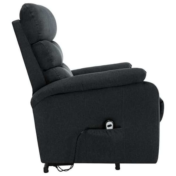 Maison Exclusive - Grått tyg lutande massagefåtölj Mörkgrå