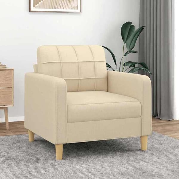 Maison Exclusive - Creme Stol 60 cm Stof