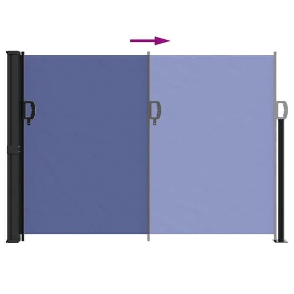 Maison Exclusive - Fällbart sidotak blått 140x300 cm