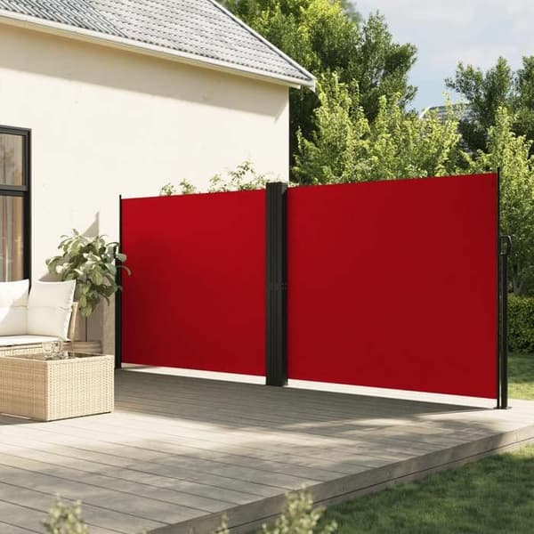 Maison Exclusive - Rød sidemarkise 180x1000 cm