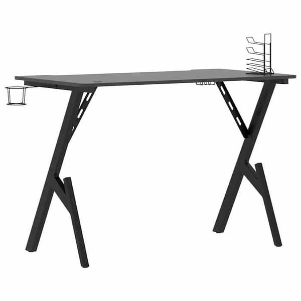 Maison Exclusive - Spilbord med Y-formede ben Sort 110x60x75 cm Svart