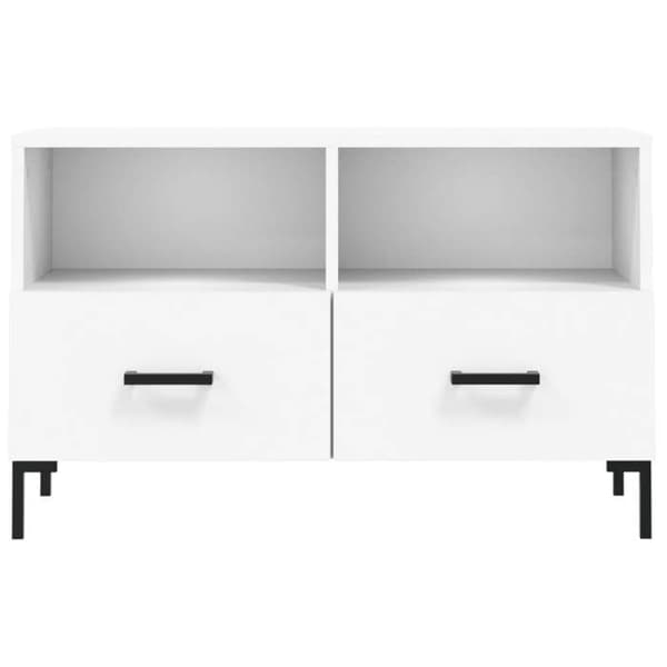 Maison Exclusive - TV-möbel Vit 80x36x50 cm Ingenjörsträ Vit