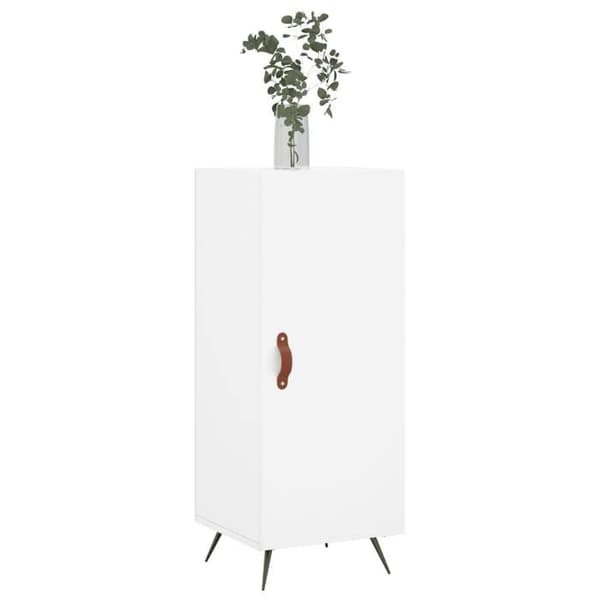 Maison Exclusive - Vit buffé 34,5x34x90 cm ingenjörsträ