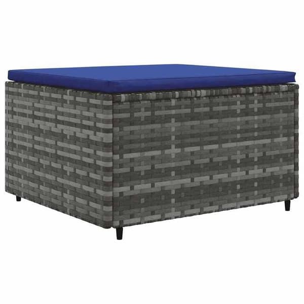 Maison Exclusive - Trädgårdsmöbler 6 delar med kuddar Grå Flätad resin