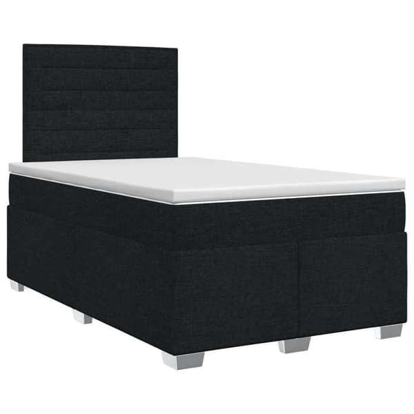 Maison Exclusive - Boxspring-sänky mustalla patjalla 120 x 200 cm Kangas