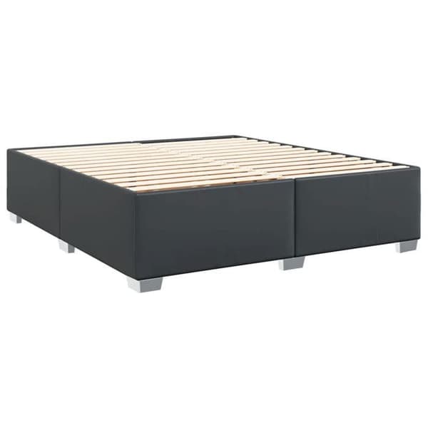 Maison Exclusive - Seng med lameller og madras Sort 180x200 cm Similæder