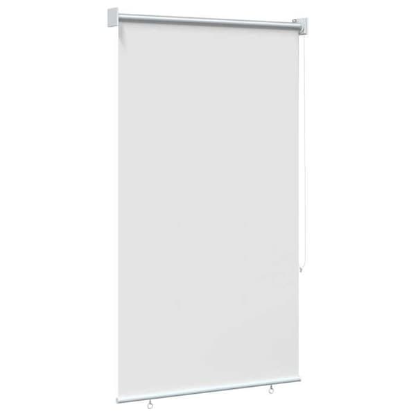 Maison Exclusive - Rullande utomhusbutik UV-skydd Vit Polyester