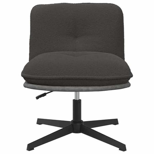 Maison Exclusive - Mørkegrå kontorstol med boucle-stof som uld mörkgrå