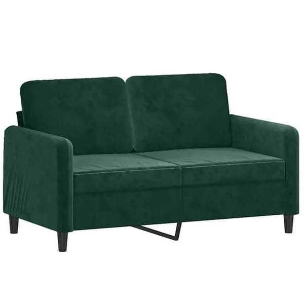 Maison Exclusive - 2 kpl tummanvihreä samettisohvasetti