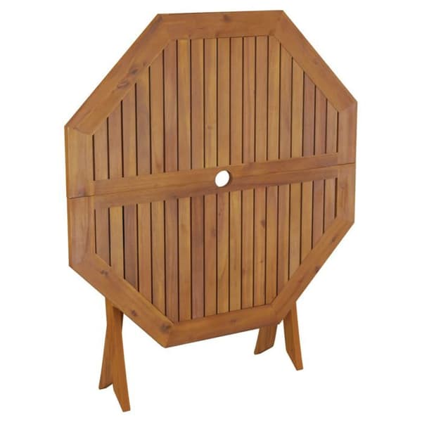 Maison Exclusive - Fällbord för trädgård 90x75 cm i solid akaciaträ