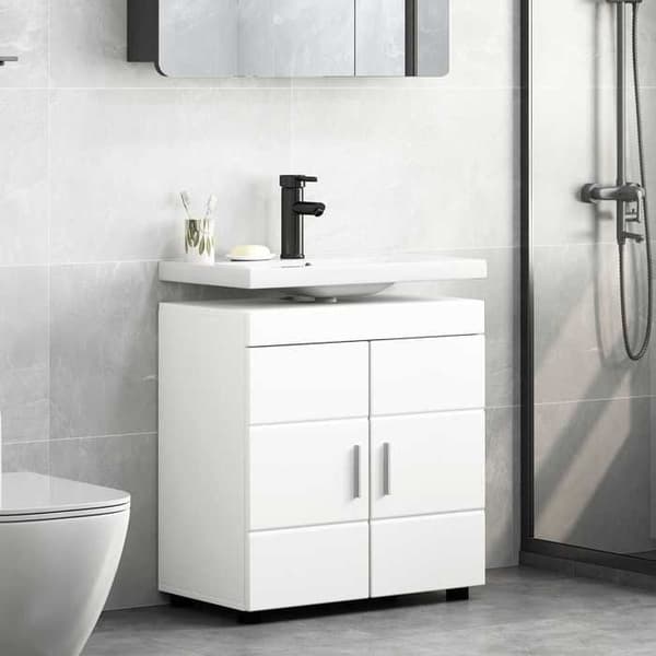 Maison Exclusive - Badrumsskåp Set TULUM Vit 60 x 34 x 63 cm Vit