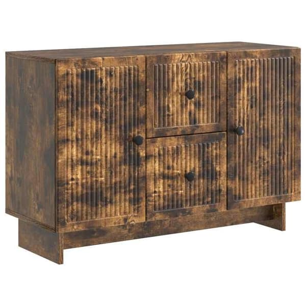 Maison Exclusive - Buffet Røget Eg 89 x 34,5 x 60 cm Ingeniørtræ