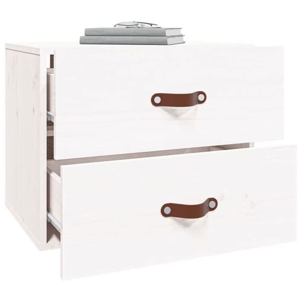 Maison Exclusive - Väggmonterade sängbord 2 st Vit 50x36x40 cm Vit