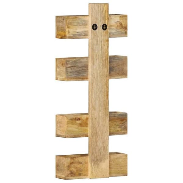 Maison Exclusive - Vægmonteret magasinholder 30x11x72 cm Solid mangotræ