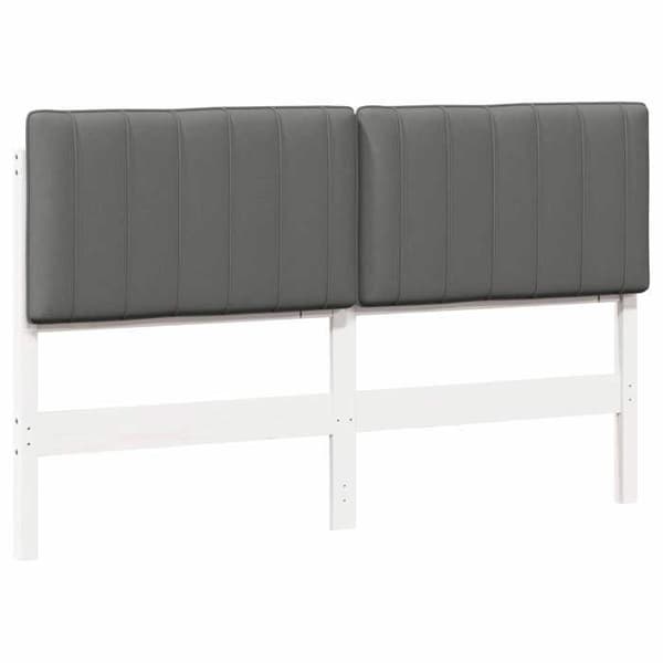 Hovedgærde - EKSKLUSIV HUS - Rektangulær - Massiv fyr - 150 cm - Hvid og lys grå Vit och ljusgrå