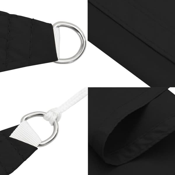Maison Exclusive - Solskyddsduk Triangulär Oxford 5x6x6 m svart svart
