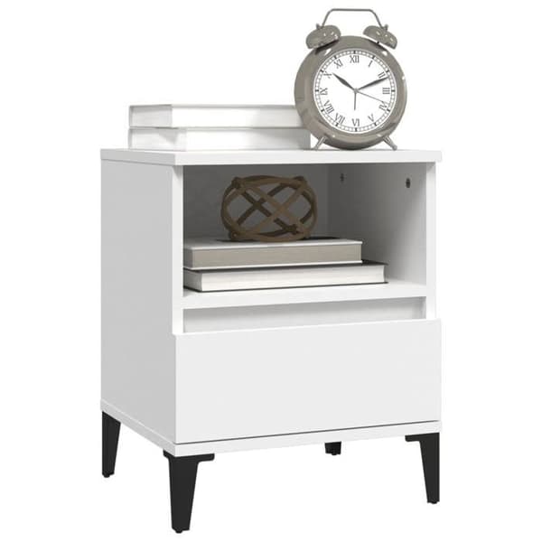 Maison Exclusive - Sängbord 2 st Vit 40x35x50 cm Vit