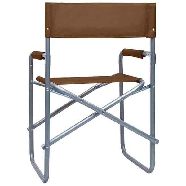 Maison Exclusive - Regissörsstolar set om 2 Stål Brun