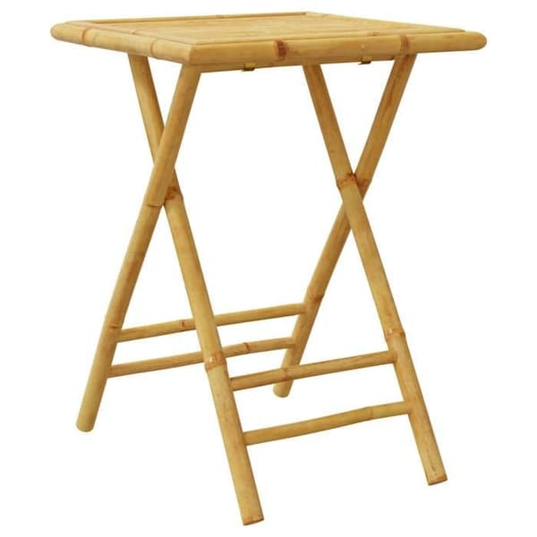 Maison Exclusive - Fällbart trädgårdsbord 55x55x75 cm bambu