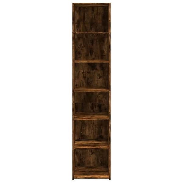 Maison Exclusive - Buffé hög rökt ek 40x41x185 cm ingenjörsträ