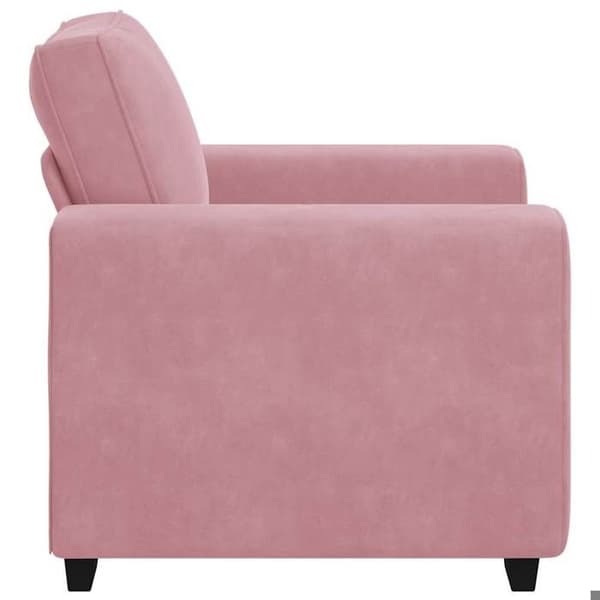Maison Exclusive - Sofa stol rosa 100x77x82 cm velour