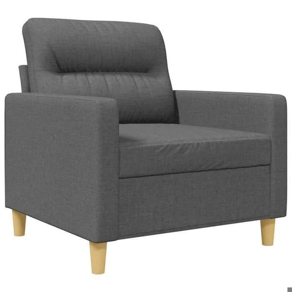Maison Exclusive - Tummanharmaa nojatuoli 60 cm Kangas