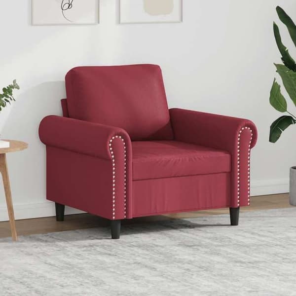 Maison Exclusive - Rød bordeaux Stol 60 cm Simililæder