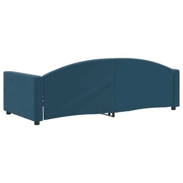 Maison Exclusive - Sängsoffa utan madrass blå 90x200 cm sammet blå
