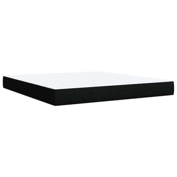 Maison Exclusive - Boxspring seng med madras Sort 140 x 190 cm Stof