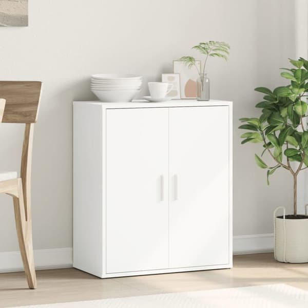 Maison Exclusive - Vit buffé 60x31x70 cm i ingenjörsträ