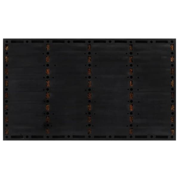 Maison Exclusive - Rektangulär dörrmatta 45x75 cm gummi och kokosfiber svart och brun