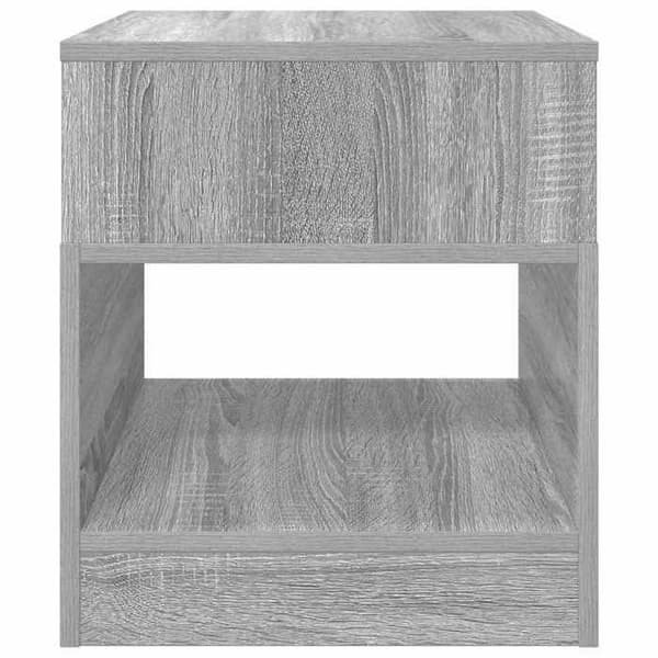Sidebord - MAISON EXCLUSIVE - Grå Sonoma - Sæt af 2 - Ingeniørtræ - Moderne design Gris Sonoma