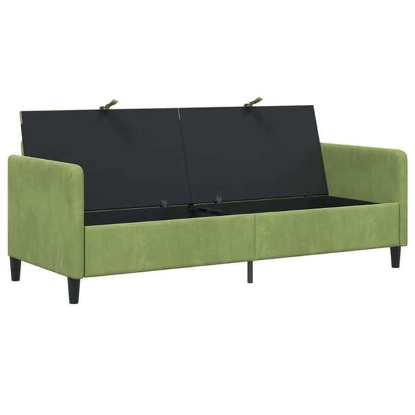 Maison Exclusive - Sofa med opbevaring Lys grøn 192 x 78 x 87 cm Polyester