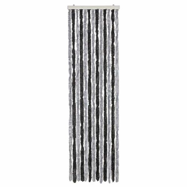 Maison Exclusive - Harmaa ja musta hyttysverkko 56x185 cm chenille