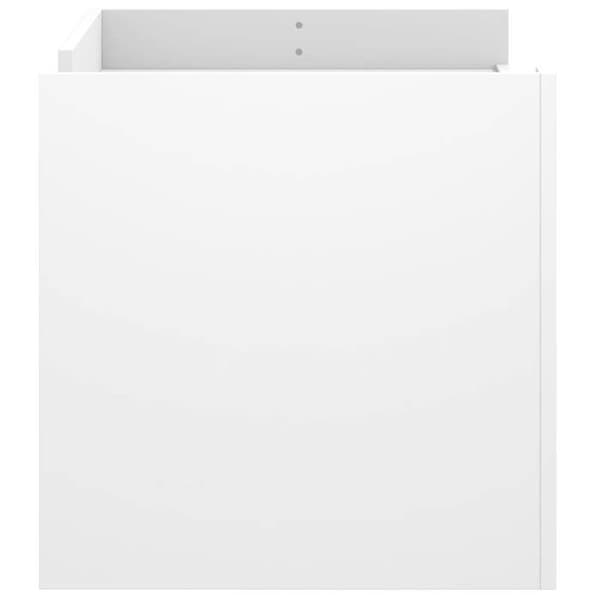 Bord - EKSKLUSIV HUS - 100 x 50 x 50 cm - Ingeniørtræ - Stort opbevaring - Vendbare paneler Vit