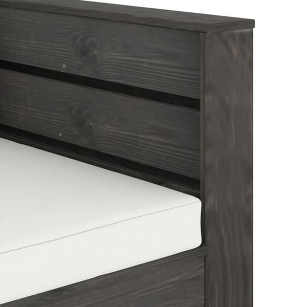 Maison Exclusive - Havegruppe 2 stk med puder, grå imprægneret træ Grå