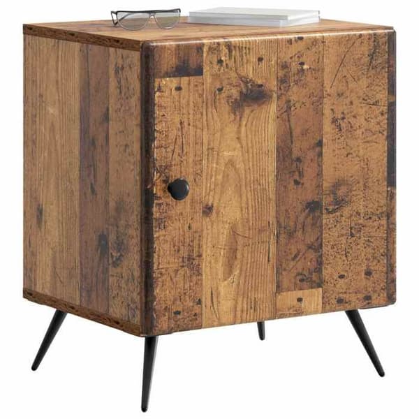 Maison Exclusive - Sängbord 2 delar Antik trä 43 x 34,5 x 50 cm