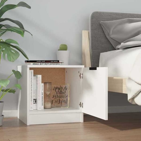 Maison Exclusive - Sängbord Vit 40x39x40 cm