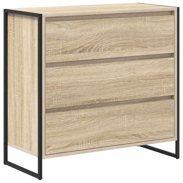Maison Exclusive - Buffé Ek Sonoma 79 x 36 x 75,5 cm Ingenjörsträ