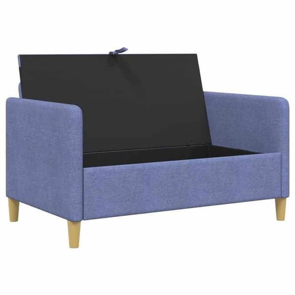 Maison Exclusive - Sofa med opbevaring Blå denim 122 x 78 x 87 cm Polyester