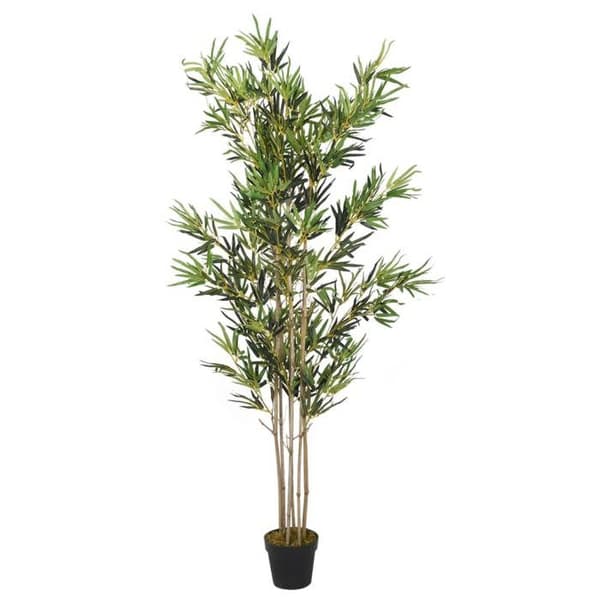 Maison Exclusive - Konstgjord bambu 1380 blad 200 cm grön