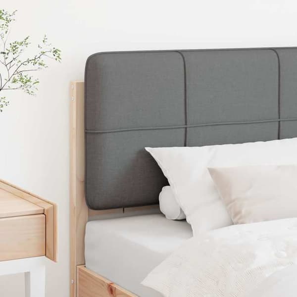 Hovedgærde - EKSKLUSIV HUS - Enkel rektangulær - Massiv fyr - 100 cm - Brun og lys grå Brun och ljusgrå